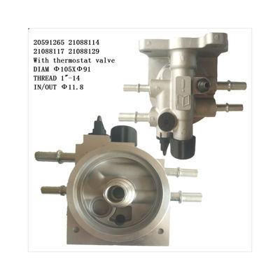 Pour les camions, la tête de filtre à carburant 20591265 21088114 21088117 Pour B6R/DE/FE/FL