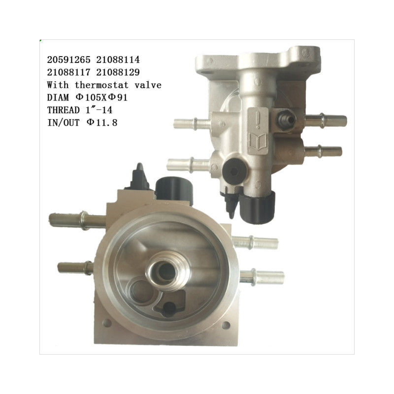 Pour les camions, la tête de filtre à carburant 20591265 21088114 21088117 Pour B6R/DE/FE/FL